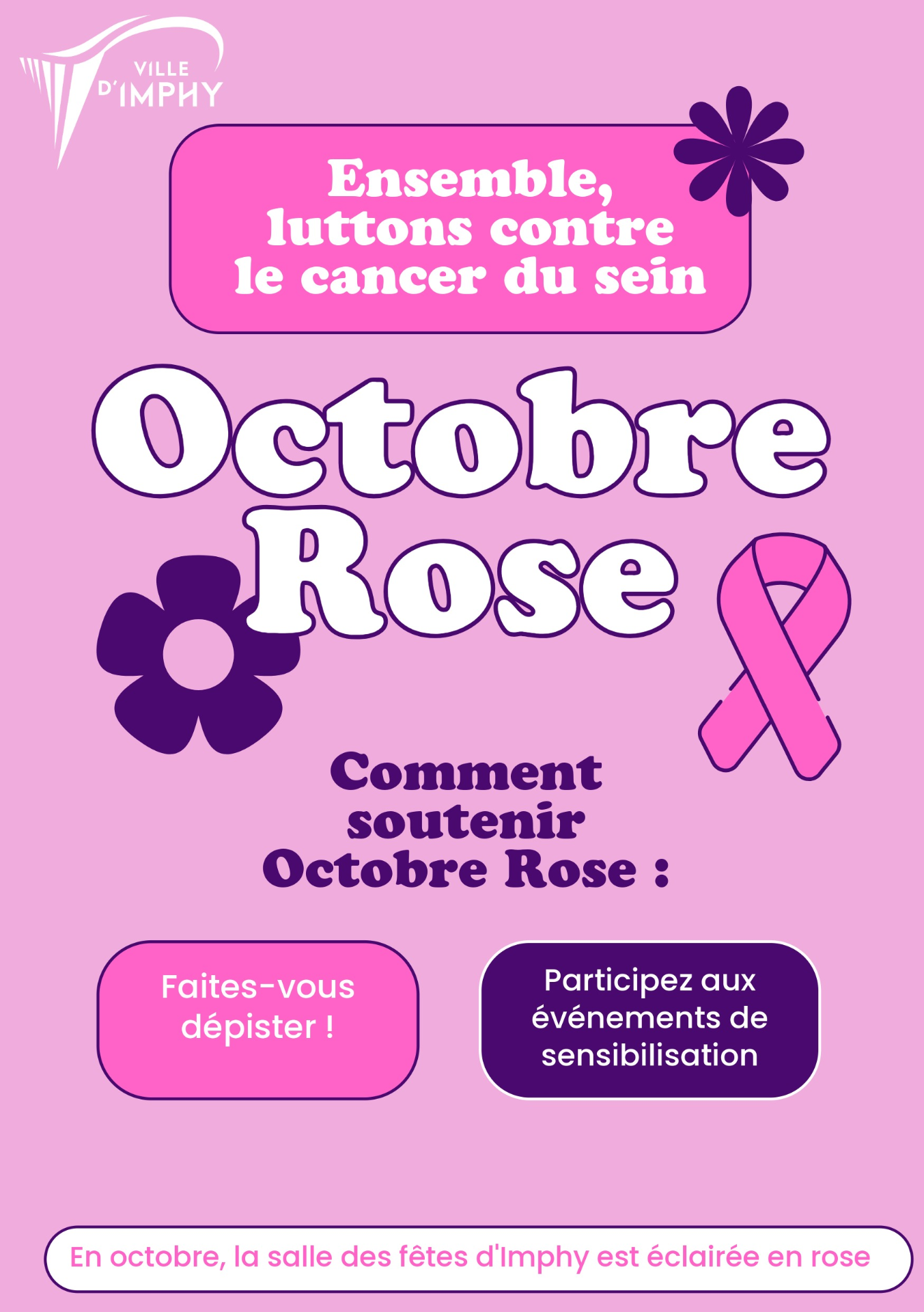 Affiche octobre rose