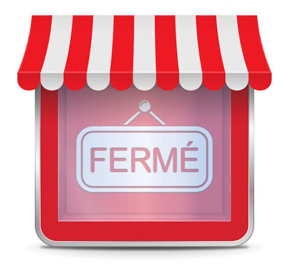 visuel magasin fermé