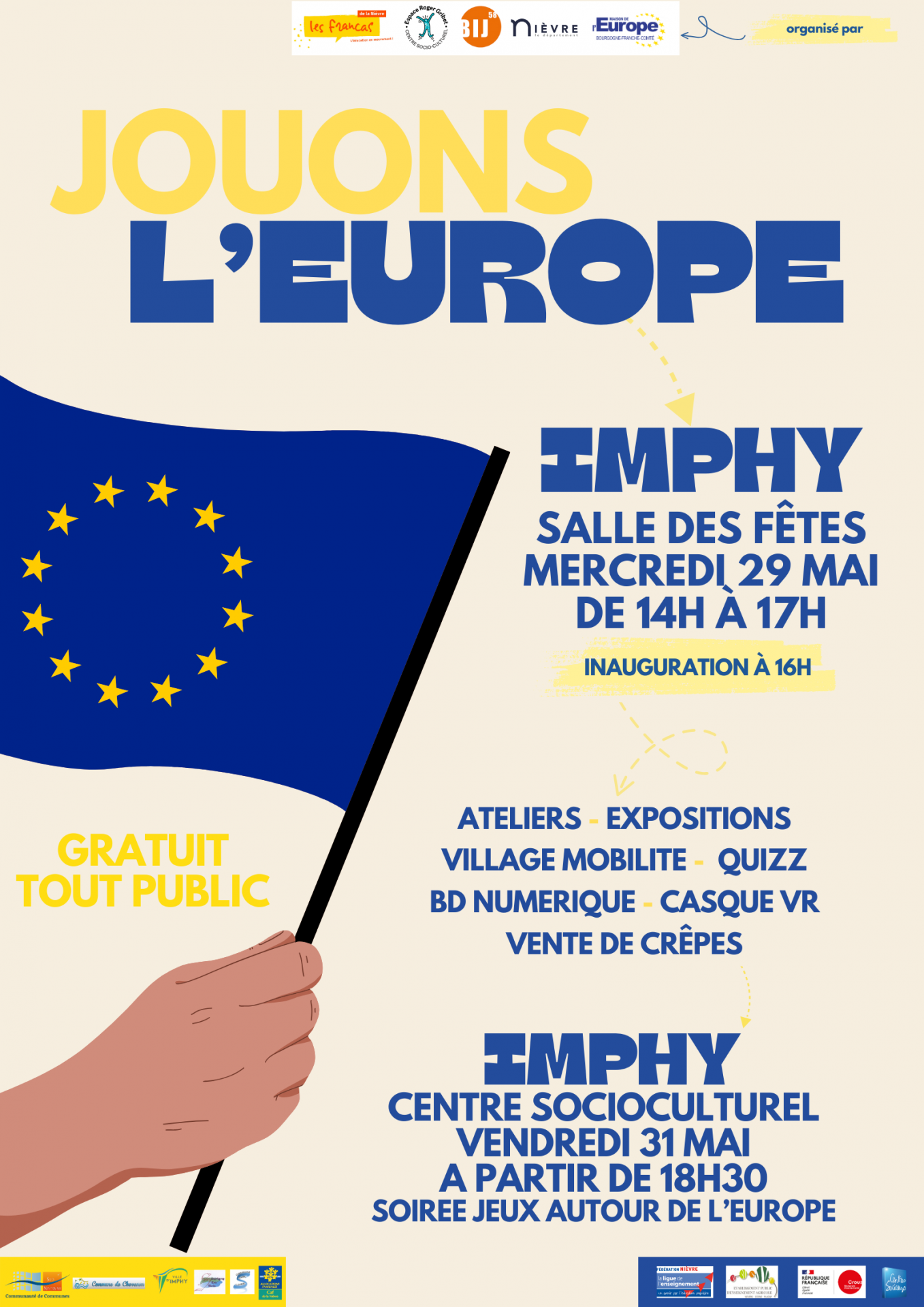 Affiche jouons l'europe