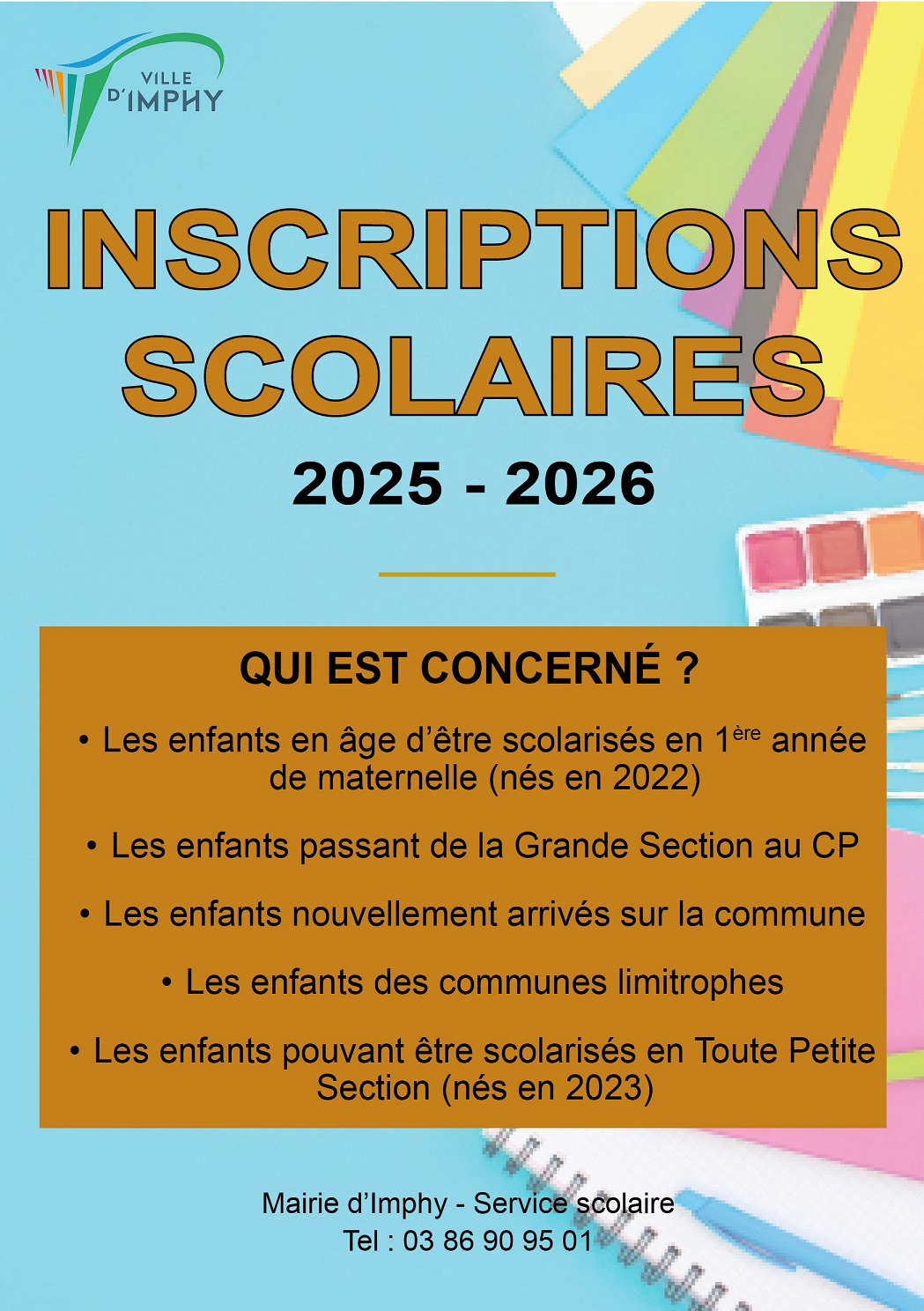 Inscriptions scolaires 25-26