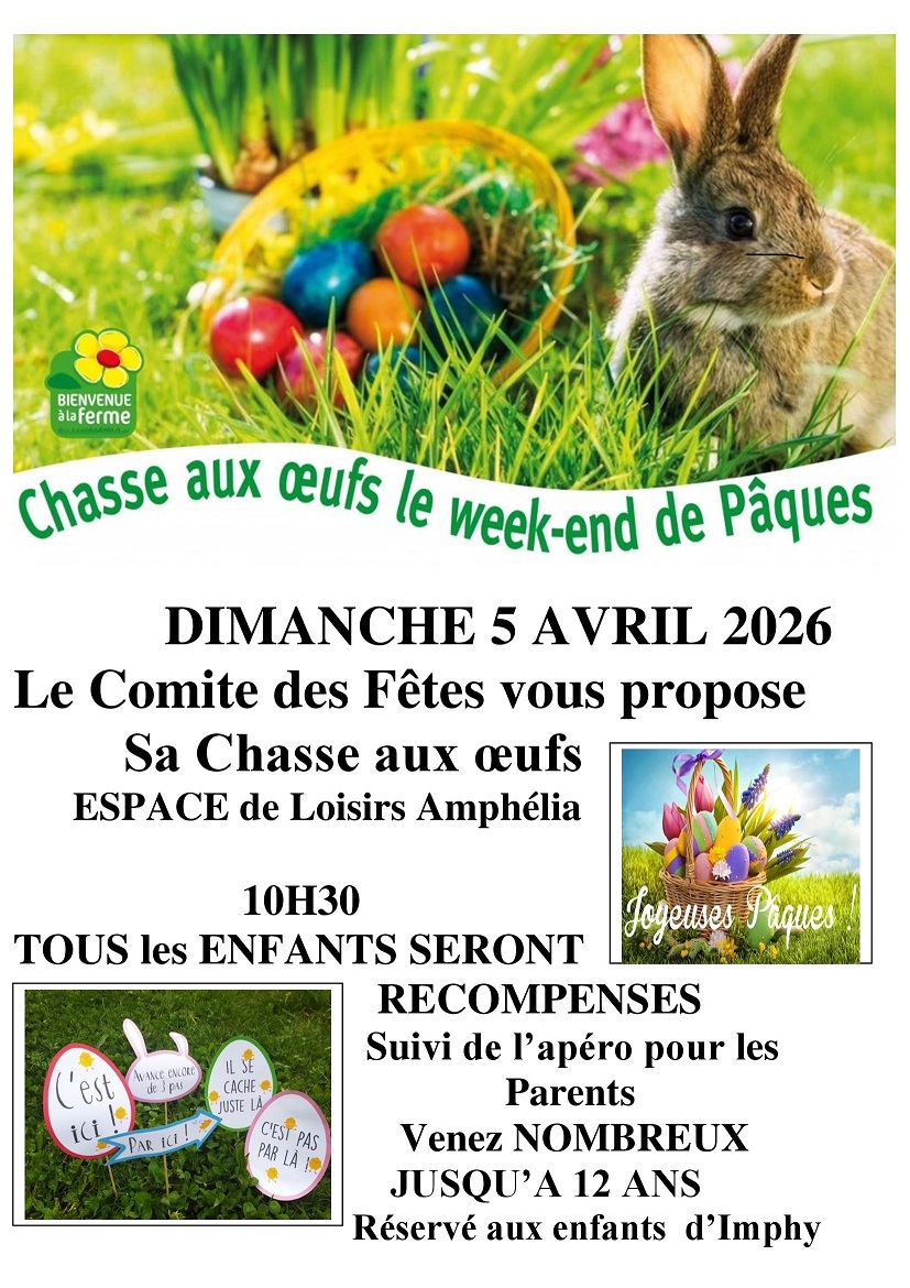 Affiche chasse aux oeufs