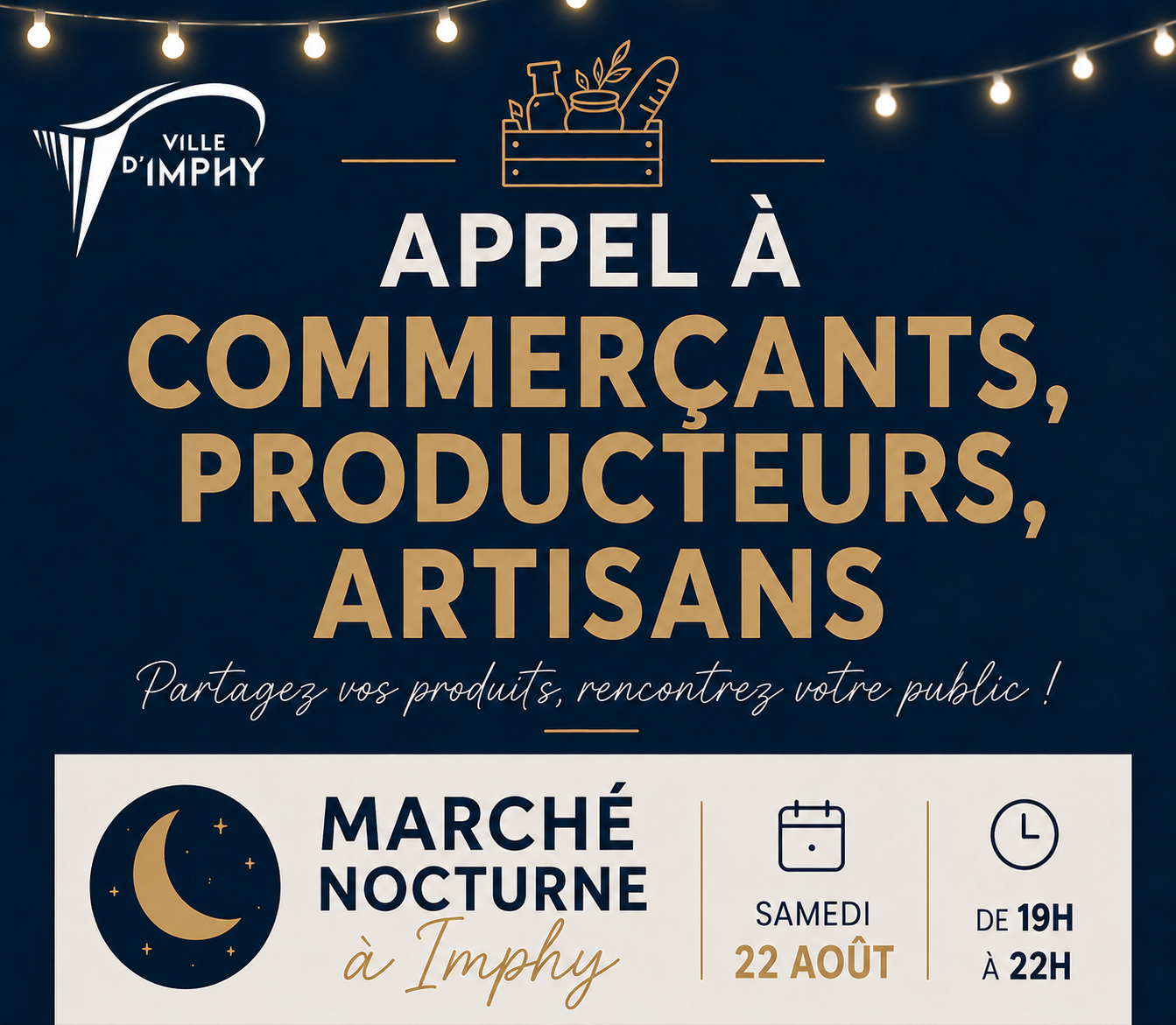 Visuel marché nocturne appel