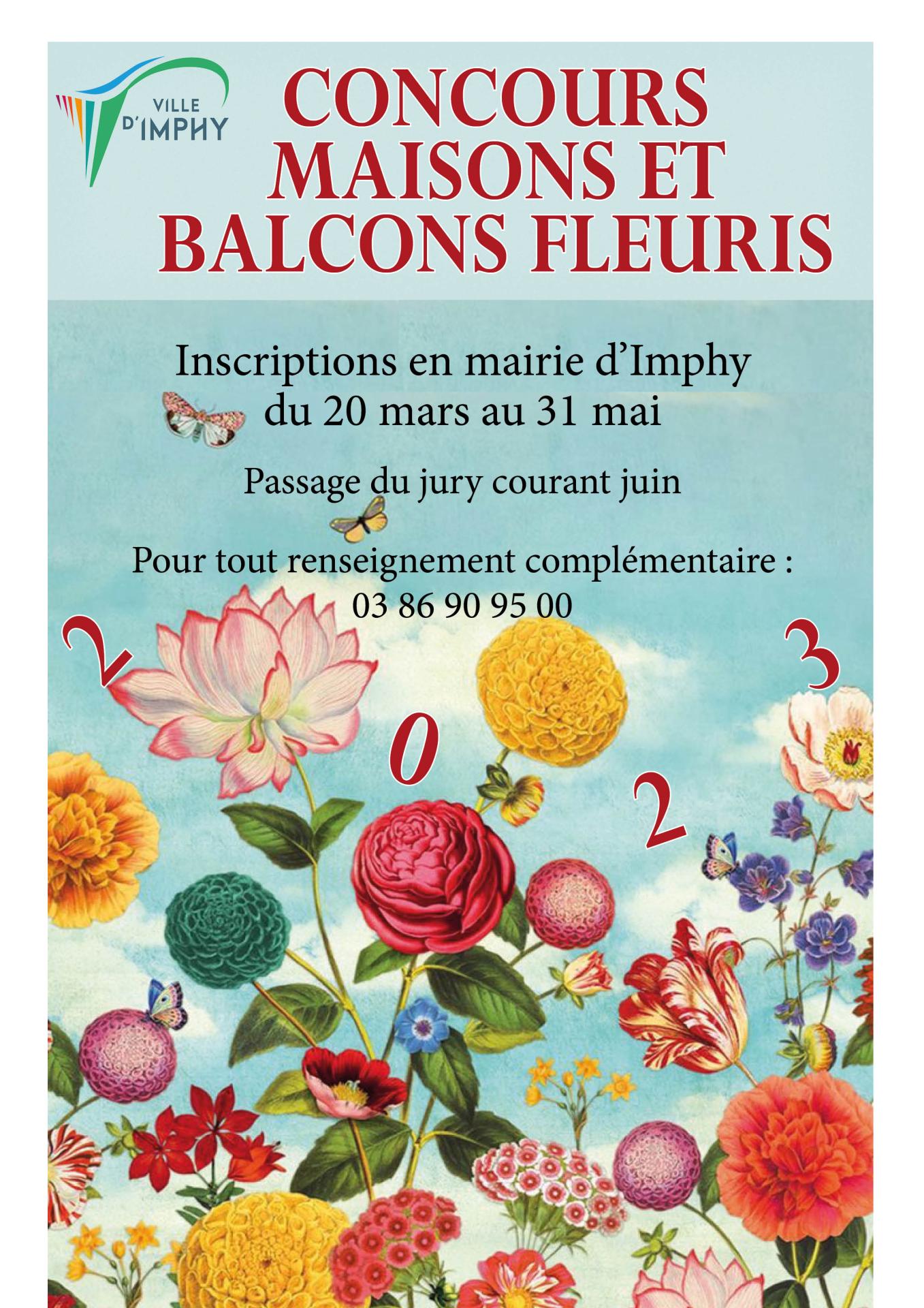 Affiche concours maisons fleuries