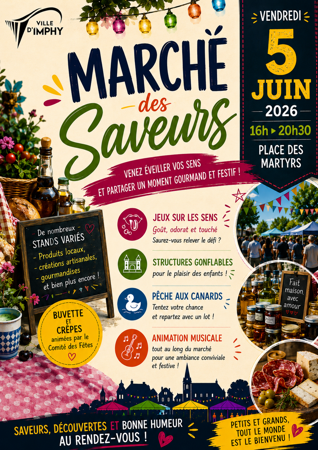 Affiche marché des saveurs 2026 06