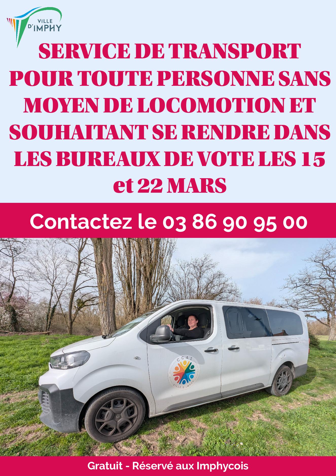 Affiche transport vote