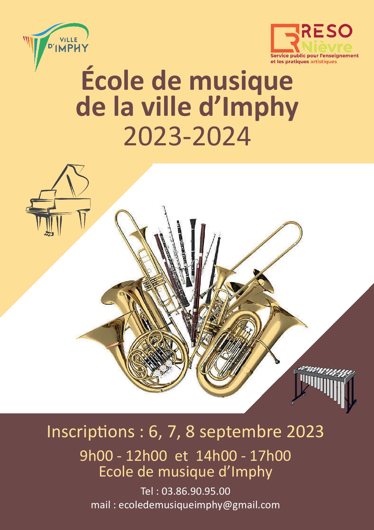 Affiche école de musique