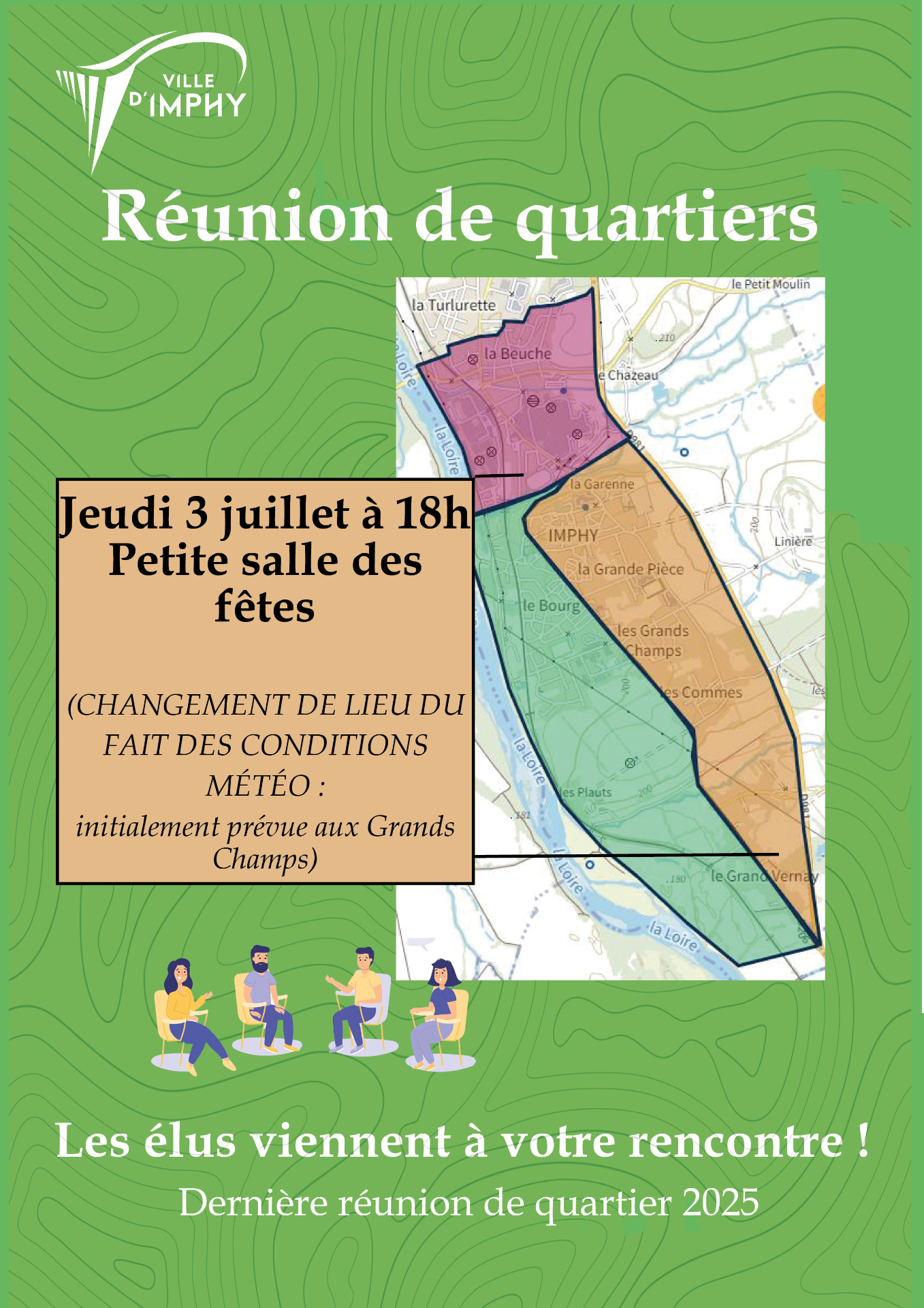 Affiche dernière réunion de quartier