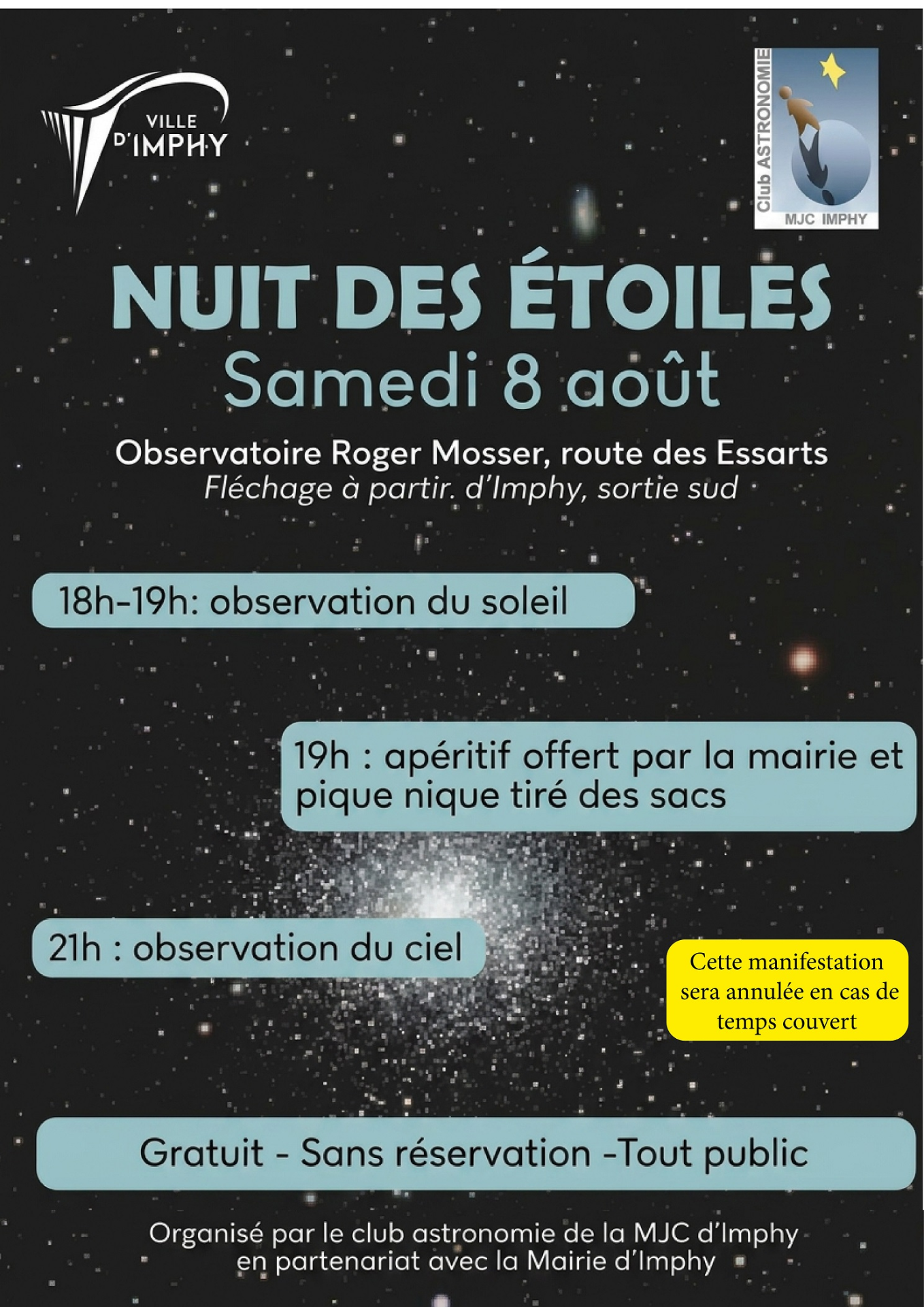 Affiche nuit des étoiles