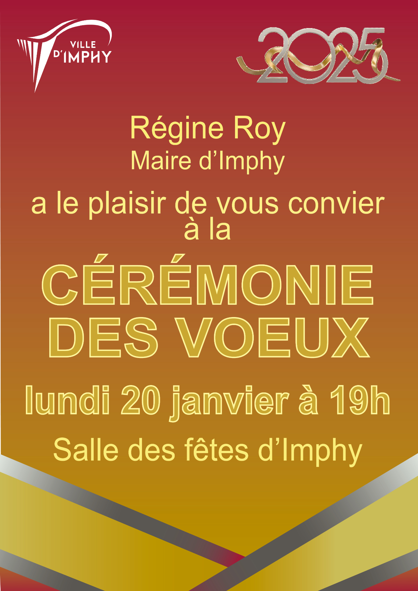 Affiche cérémonie des voeux