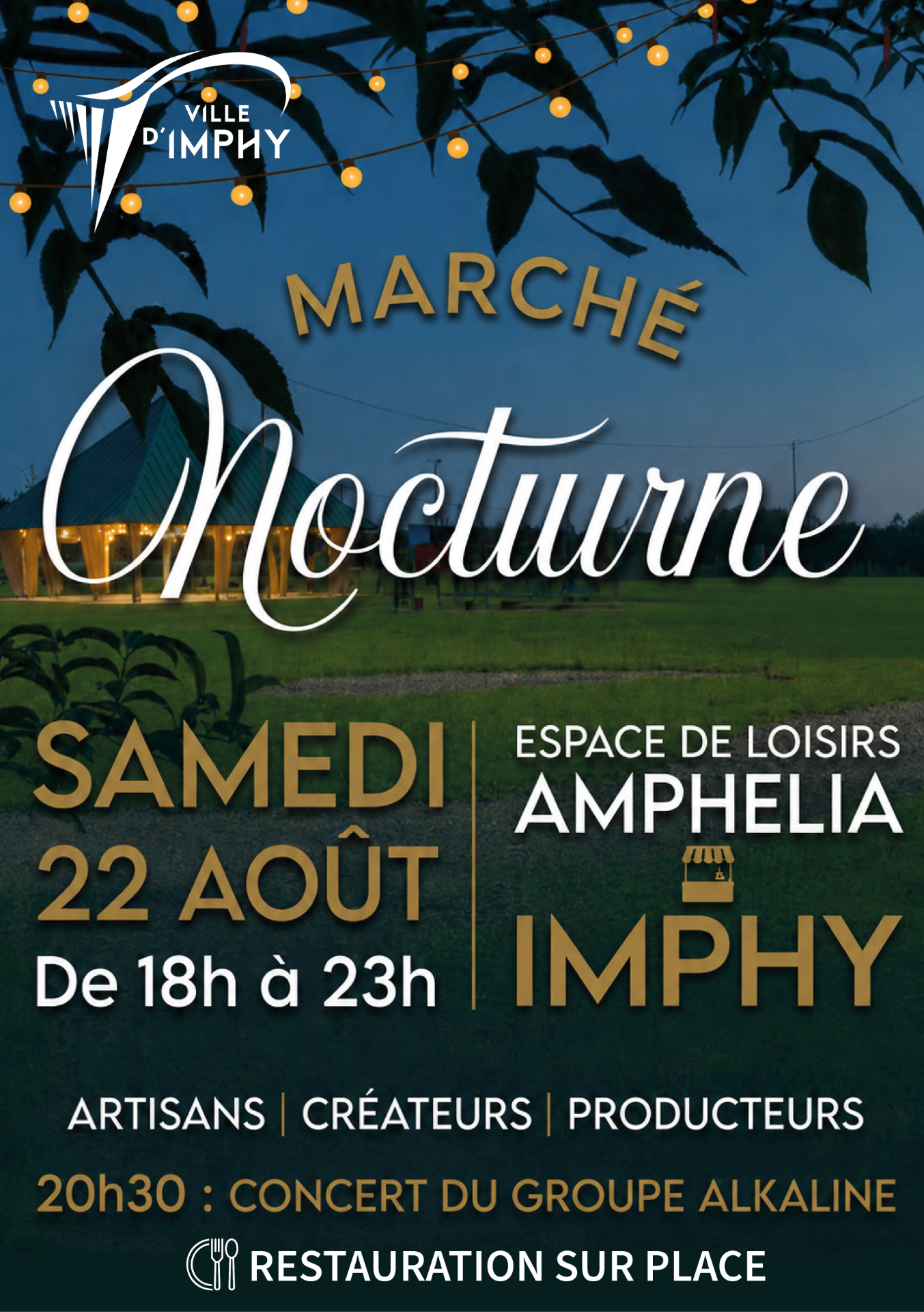 Affiche marché nocturne