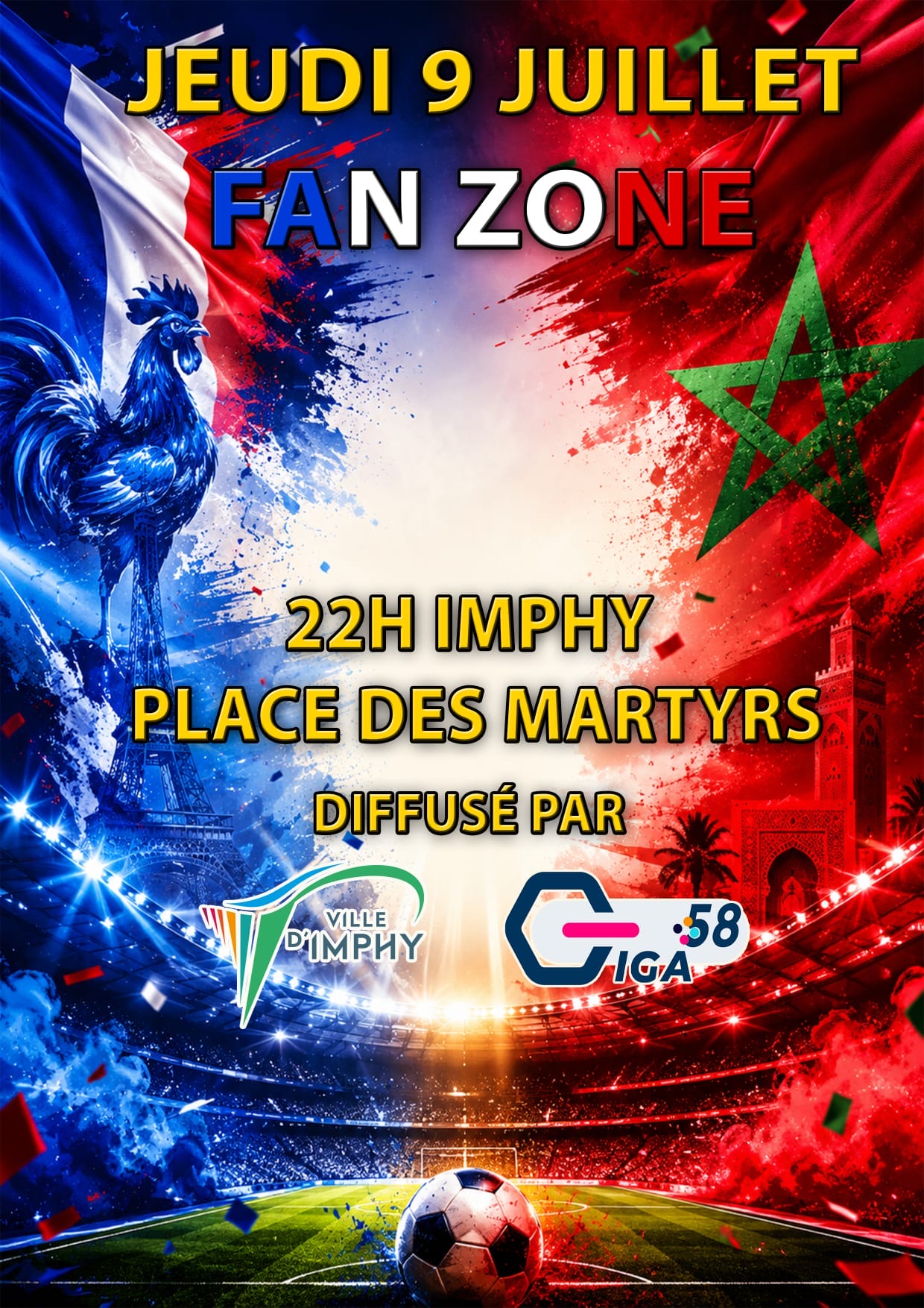 Affiche France Maroc