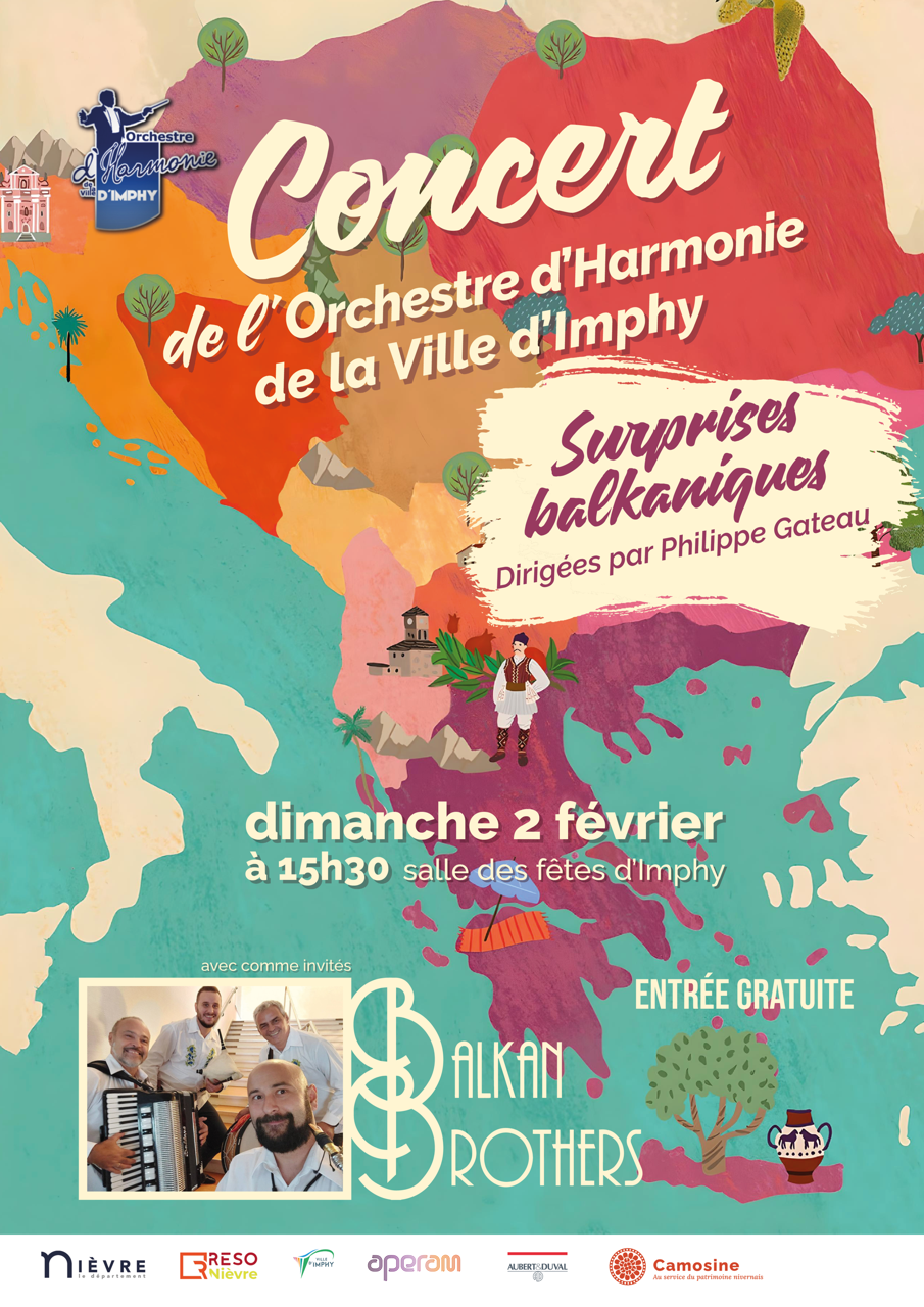 Affiche orchestre harmonie Balkans