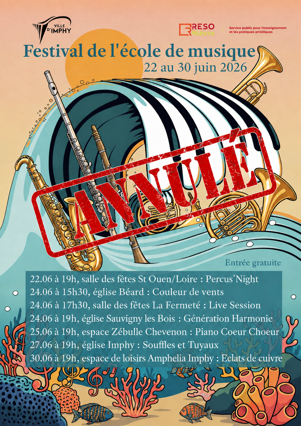 Annulation festival