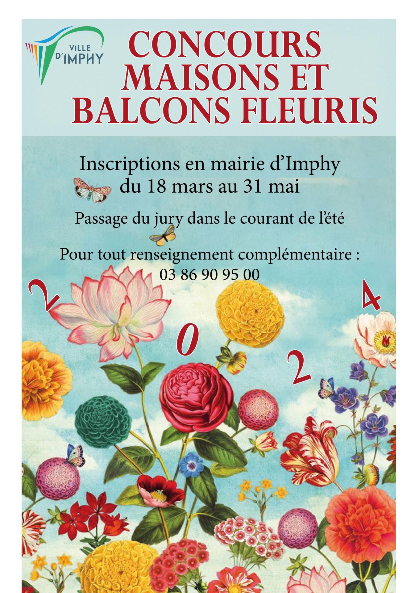 Affiche concours maisons fleuries