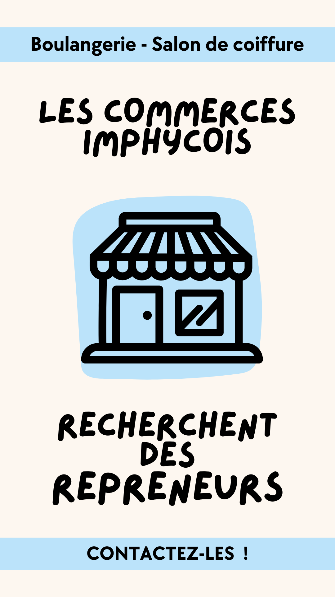 Affiche reprise commerces