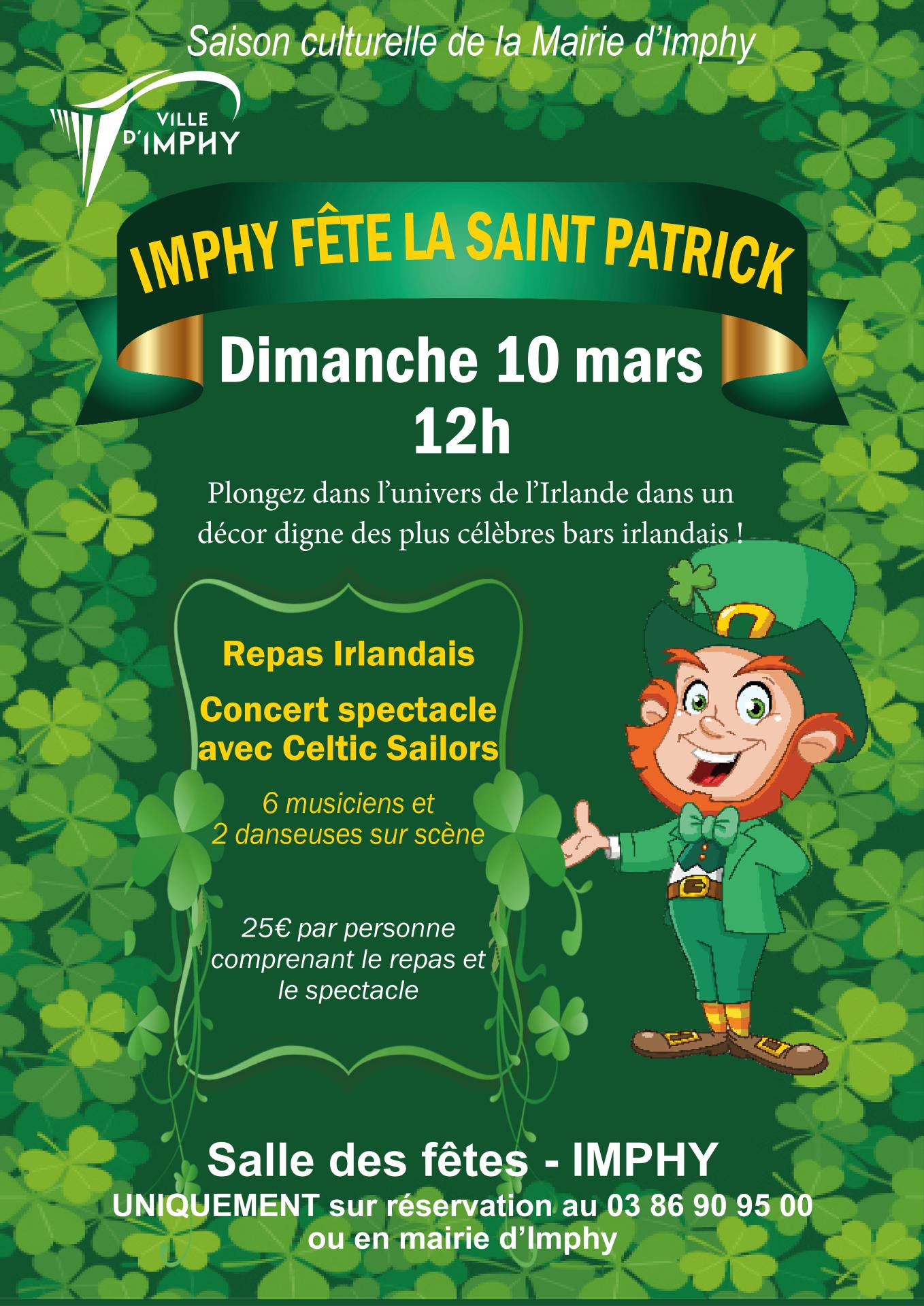 Affiche de la fête de Saint Partick